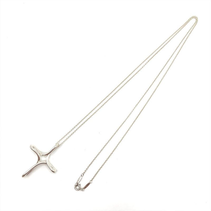 Tiffany & Co Tiffany & Co Infinity Cross Large Necklace Sv925 107g Silver Long