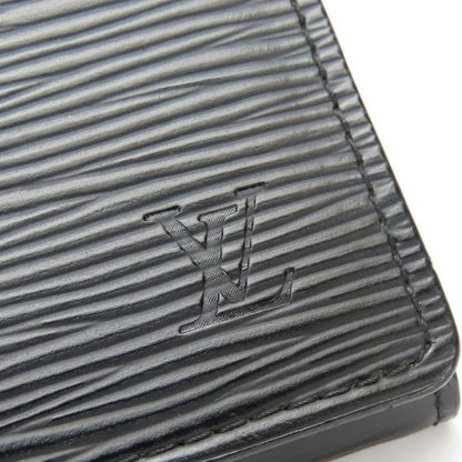 Louis Vuitton Card Case Envelop Carte De Visite M56169 Epi Leather Noir Black