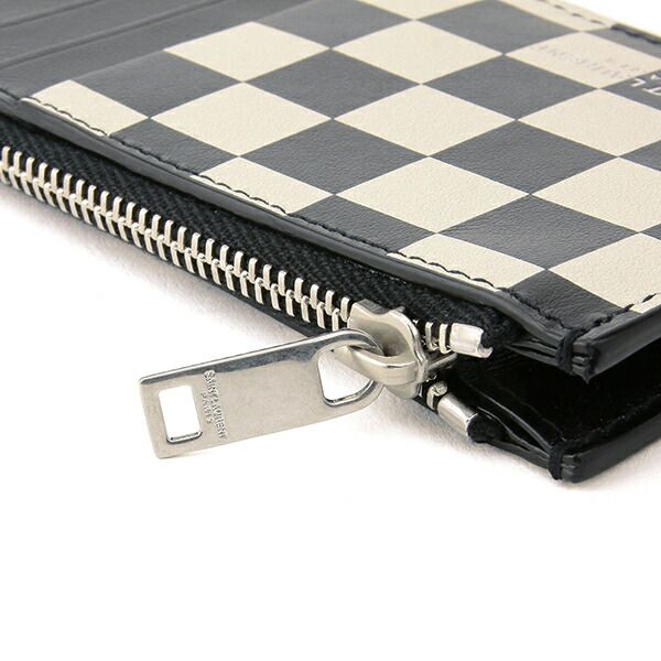 Saint Laurent Card Case CARD Holder Beige/black