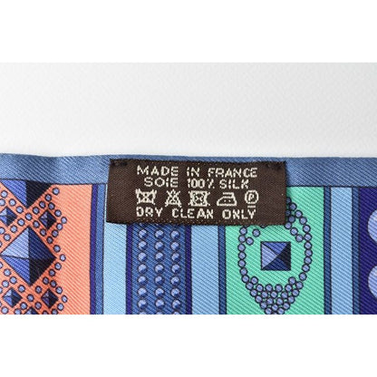 Hermes Twirly Scarf Medor Motif Blue Multi — view 4