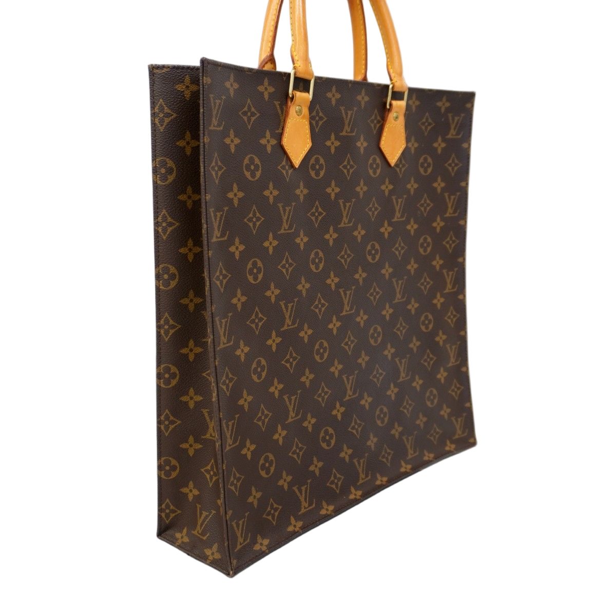 Louis Vuitton Tote Monogram Sac Plat Brown — view 2