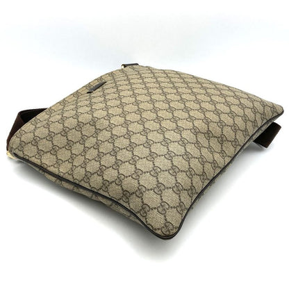 Gucci 201446 Shoulder Bag Brown GG Supreme Canvas Women's High Brand