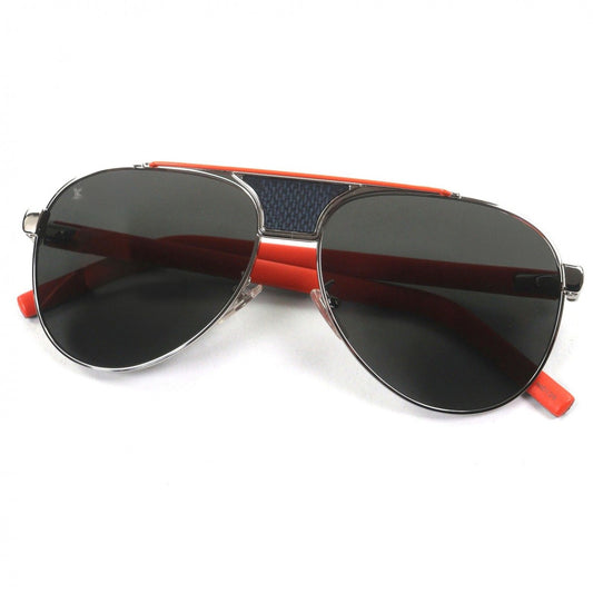 Louis Vuitton Pacific Pilot Eyewear Sunglasses Silver Orange Damier