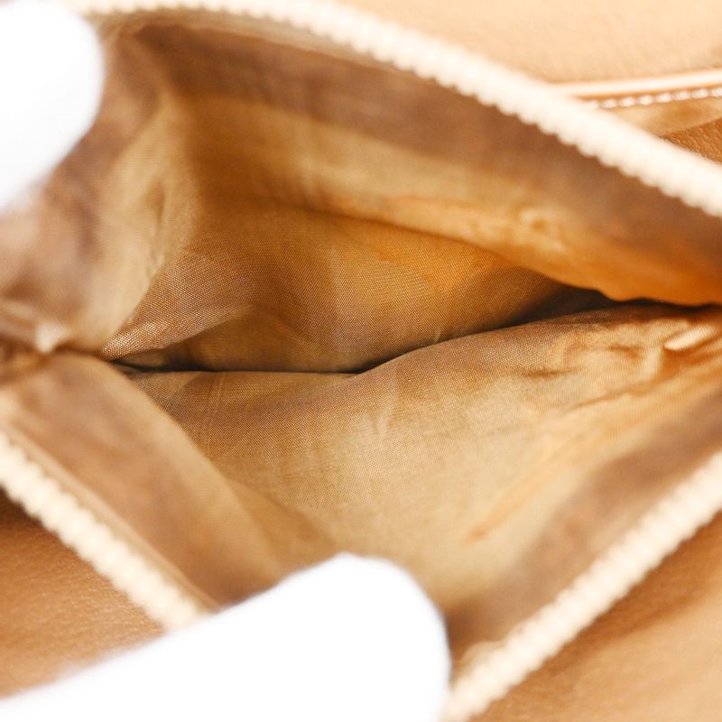 Celine Shoulder Bag Macadam Pattern Brown Leather 04ka747