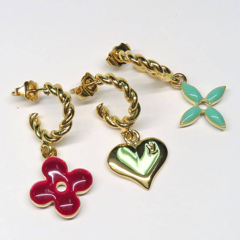 Louis Vuitton Earrings Boucle Dreille Sweet Monogram M65472 3 Pieces