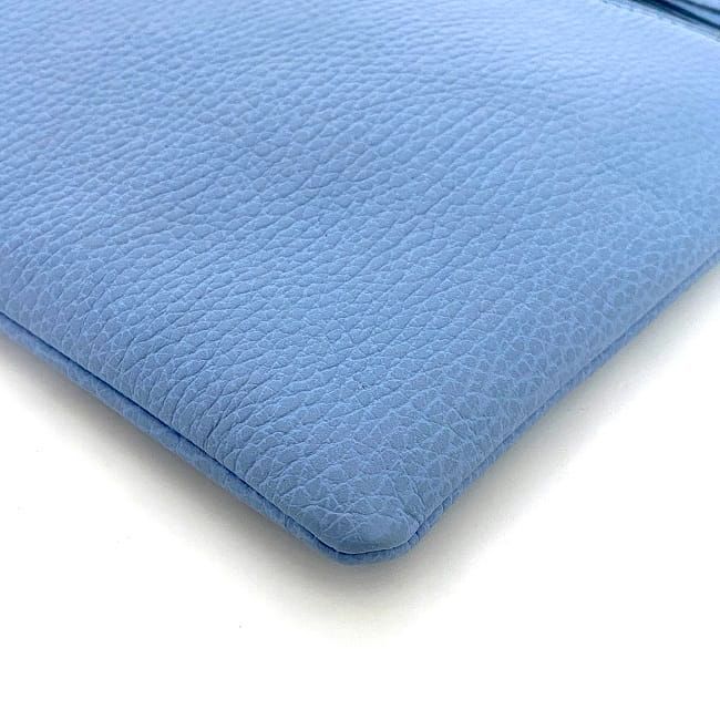 Gucci Pouch Ec22858 Light Blue Bamboo 449652 Excellent Condition