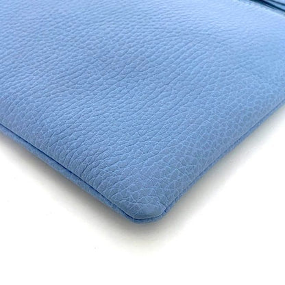 Gucci Pouch Ec22858 Light Blue Bamboo 449652 Excellent Condition