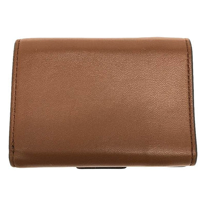 Fendi - Micro Tri-fold Wallet Leather Compact Wallet Purse - Brown - Women