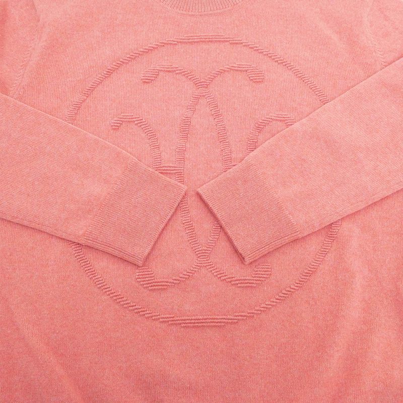 Hermes Long Sleeve Knit H Lift Pink 36 Size Cashmere Long Sleeve