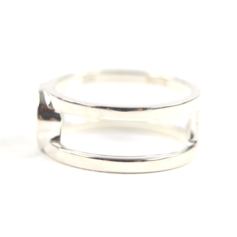  Gucci 797031 Interlocking G Wide Ring Ag925 Current Item Rings Silver 18 Size