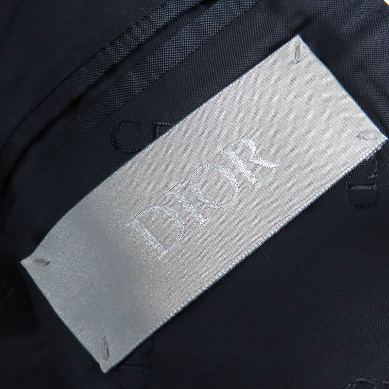 DIOR Christian DIOR Homme 22AW 293c284a5572 100% Wool Checked Peaked Lapel Single Tailored