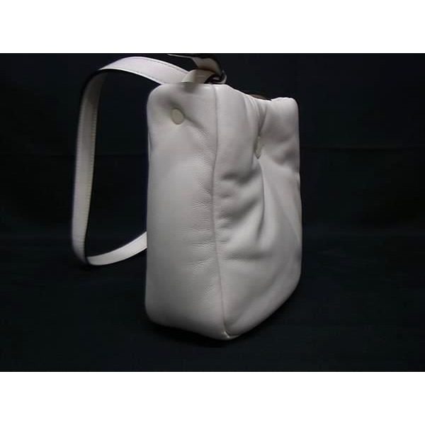 Moncler Leather Crossbody Shoulder Bag Ivory — view 2