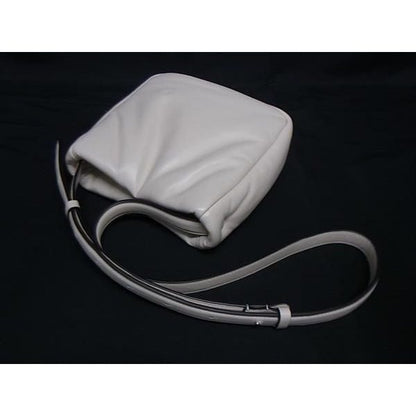 Moncler Leather Crossbody Shoulder Bag Ivory — view 5