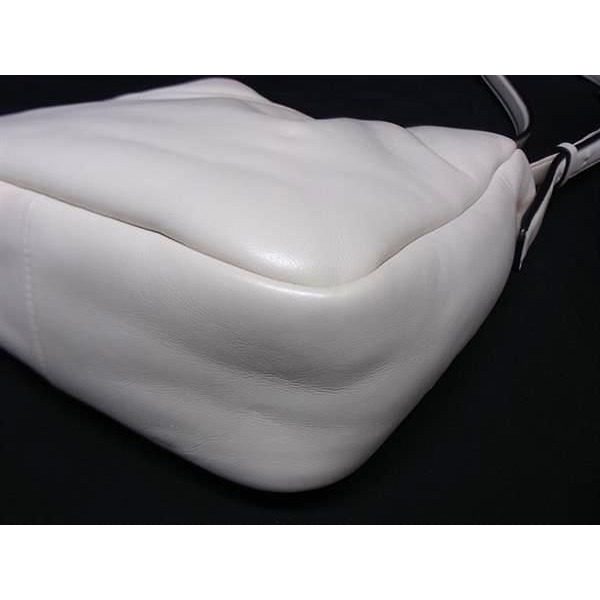 Moncler Leather Crossbody Shoulder Bag Ivory — view 7