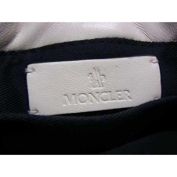 Moncler Leather Crossbody Shoulder Bag Ivory — view 9