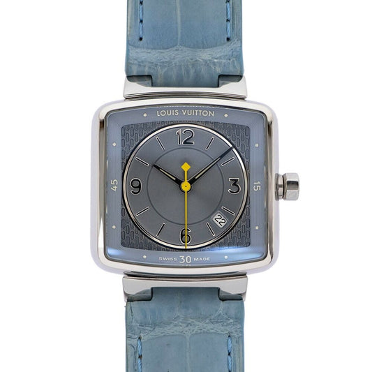 Louis Vuitton Tambour Speedy Blue Quartz Watch Handbag