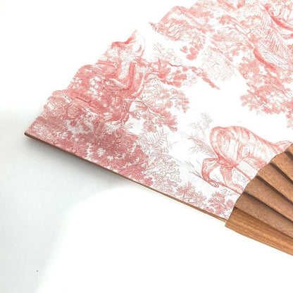 DIOR Miscellaneous Goods Twirldujuy Fan Wood Orange
