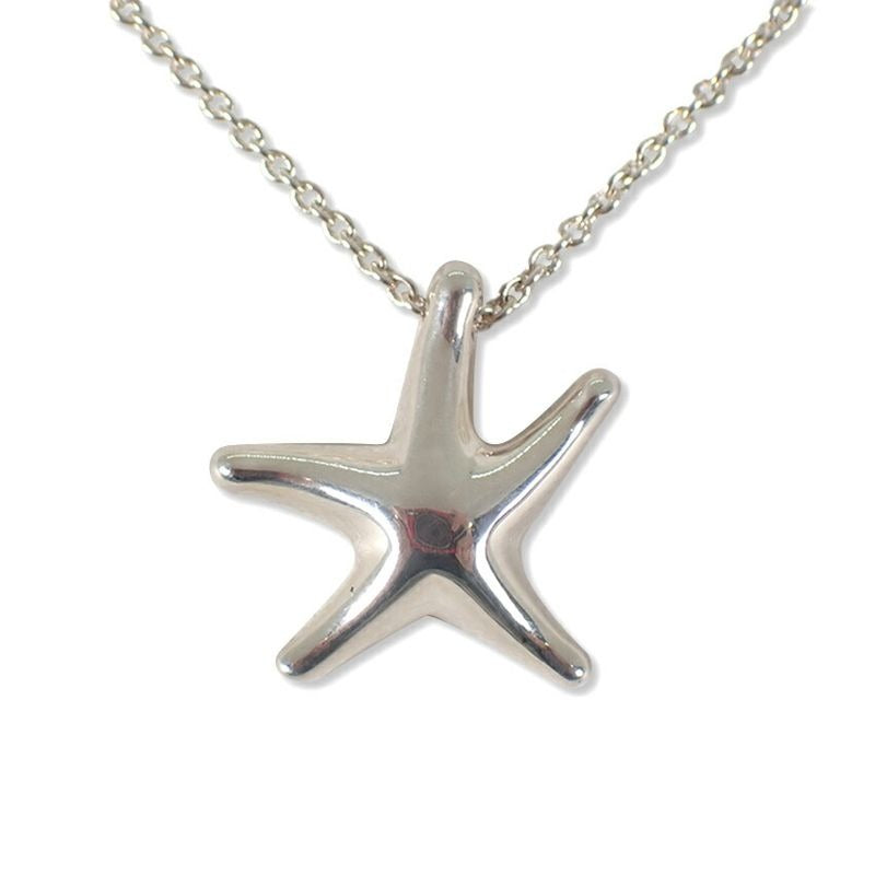 Tiffany & Co 925 Starfish Pendant Necklace J116-8