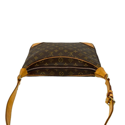 Louis Vuitton Vintage Boulogne Monogram Leather Shoulder Bag Pochette Brown — view 4