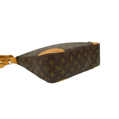 Louis Vuitton Vintage Boulogne Monogram Leather Shoulder Bag Pochette Brown — view 7