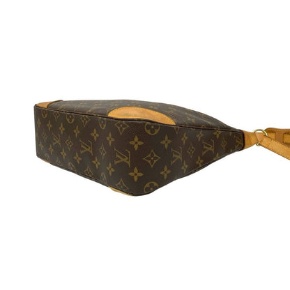 Louis Vuitton Vintage Boulogne Monogram Leather Shoulder Bag Pochette Brown — view 8