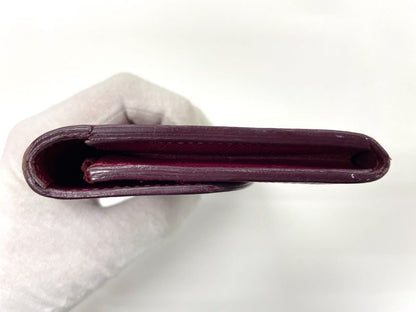 Louis Vuitton Epi Portefeuille Emilie Zipper Long Wallet M60851 Bordeaux Made