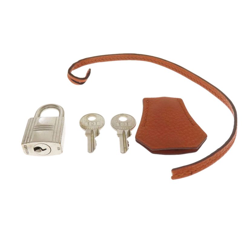 Hermes Birkin 25 Silver Hardware Handbag Togo Women