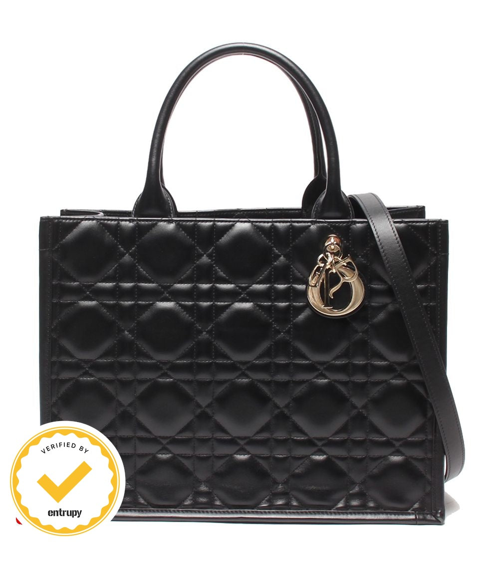 Dior 2-Way Tote Shoulder Book Macro Cannage