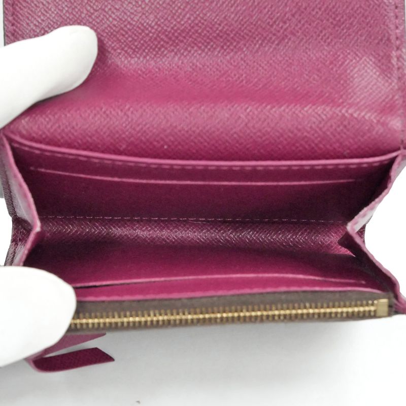 Louis Vuitton Portomone Rosalie Fuchsia Bifold Wallet Coin Case M41939