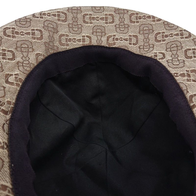 Gucci Bucket Hat Horsebit Brown Beige Green Size M
