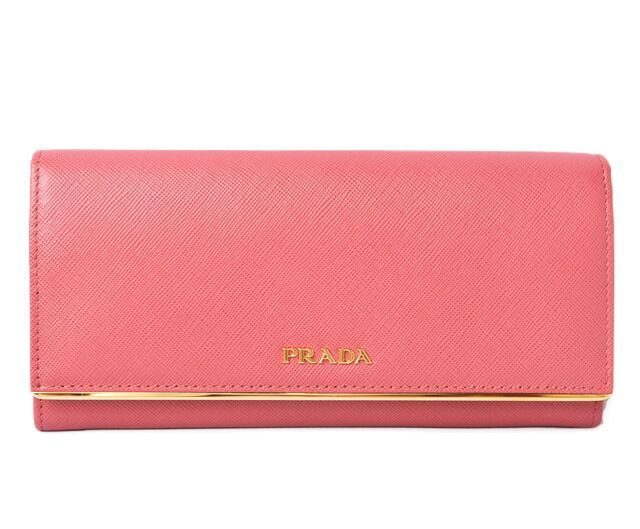 Prada Wallet Prada Long Wallet 1m1132 Saffiano Metal Saffiano Peonia