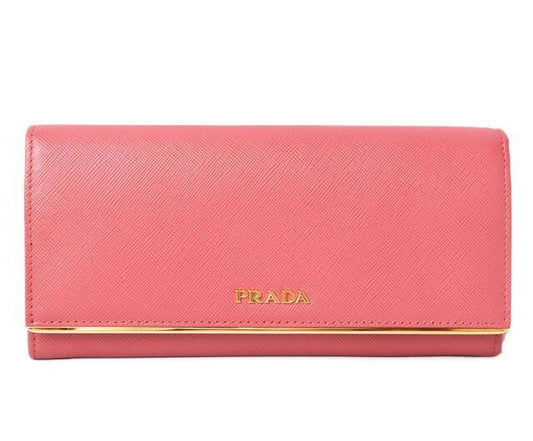 Prada Wallet Prada Long Wallet 1m1132 Saffiano Metal Saffiano Peonia