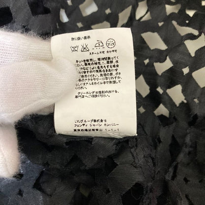 Good Fendi Short Sleeve Cutwork Shirt Blouse Size 40 Black Ladies Used