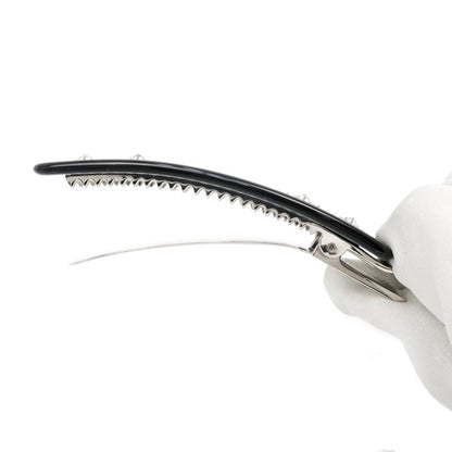 Gucci Adidas Collaboration Hair Clip Black Silver Color With Star