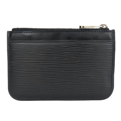 Louis Vuitton Coin Case Pochette Cles M66602 Epi Leather Noir Black Silver