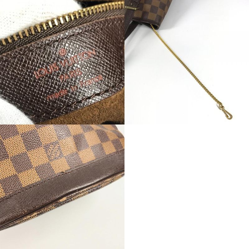 Louis Vuitton Shoulder Bag Marais N42240 Damier Canvas Ebène Brown