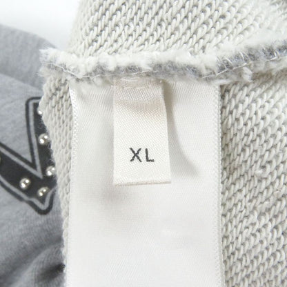 Celine 2y340052h Sleeve Chamois Pattern Studded Docking Design Sweatshirt Grey