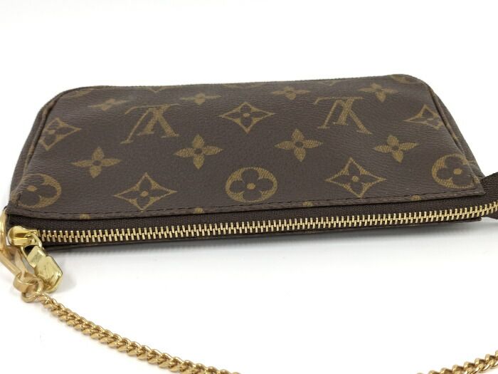 Louis Vuitton Mini Pochette Accessoire Handbag Monogram Brown M58009