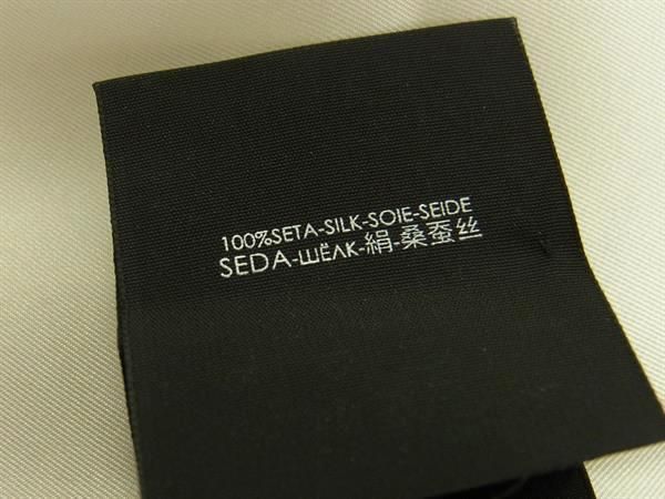 Saint Laurent 100% Silk Handkerchief Scarf For Women In White Fa1168