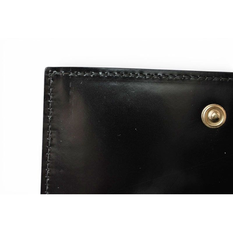 Gucci Wallet Vintage Folding Enamel Black — view 11