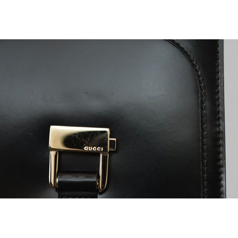 Gucci Wallet Vintage Folding Enamel Black — view 13