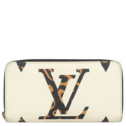 Louis Vuitton Wallet Zippy Monogram Canvas Giant Ivoire Gold Zebra