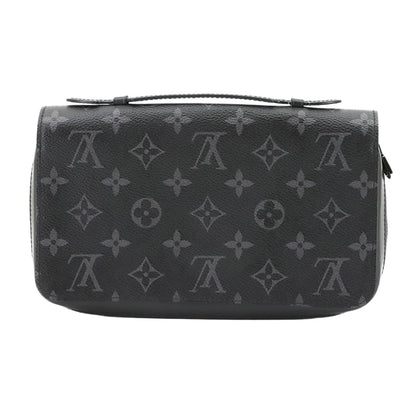 Louis Vuitton Monogram Eclipse Zippy XL Zip Around Wallet Black