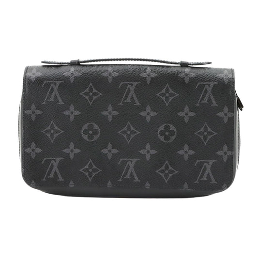 Louis Vuitton Monogram Eclipse Zippy XL Zip Around Wallet Black
