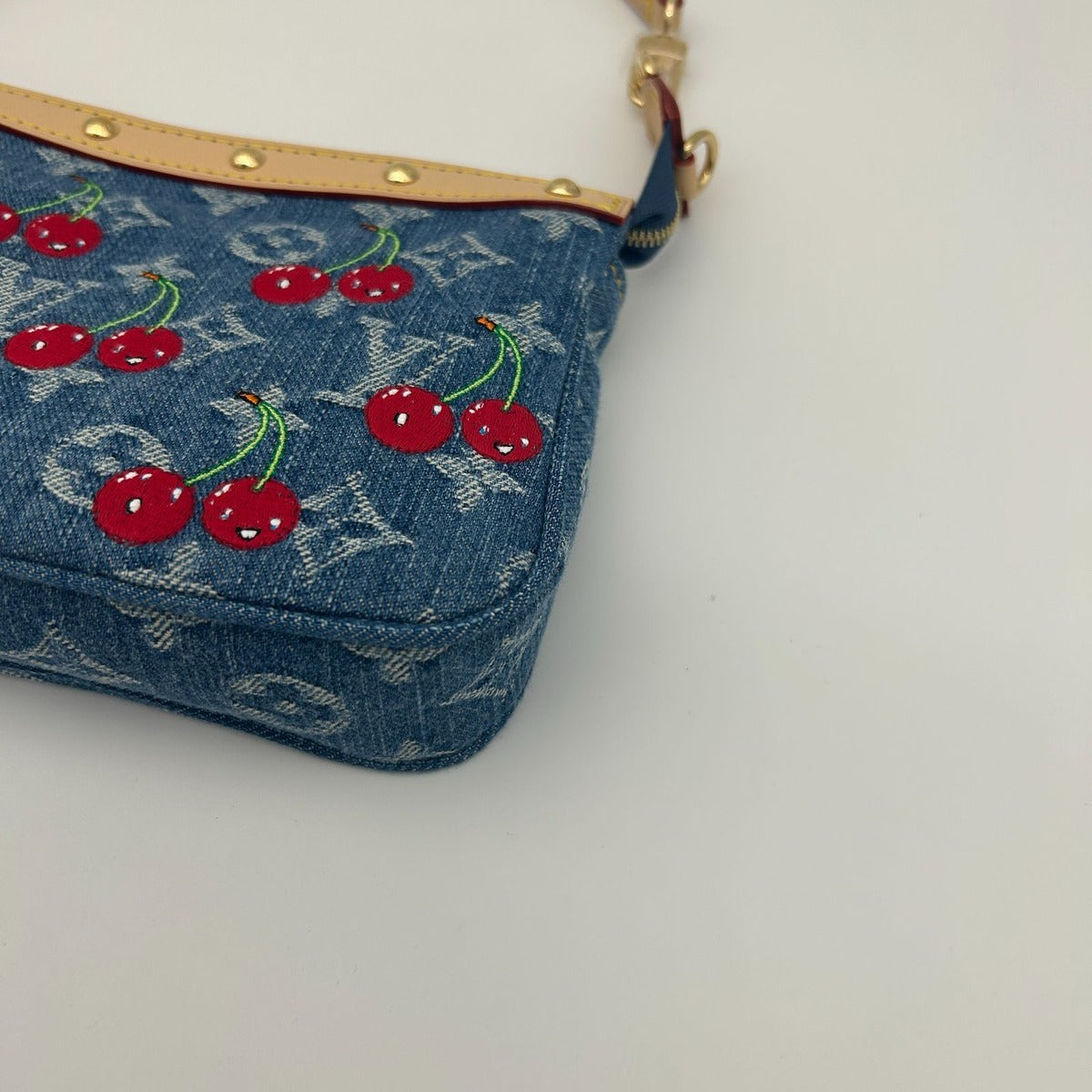 Louis Vuitton LV TM Pochette Shoulder Bag Monogram Cherry — view 11