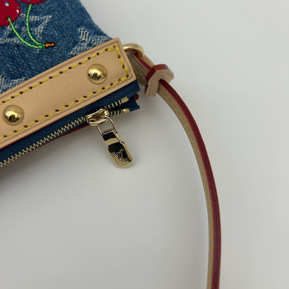Louis Vuitton LV TM Pochette Shoulder Bag Monogram Cherry — view 12