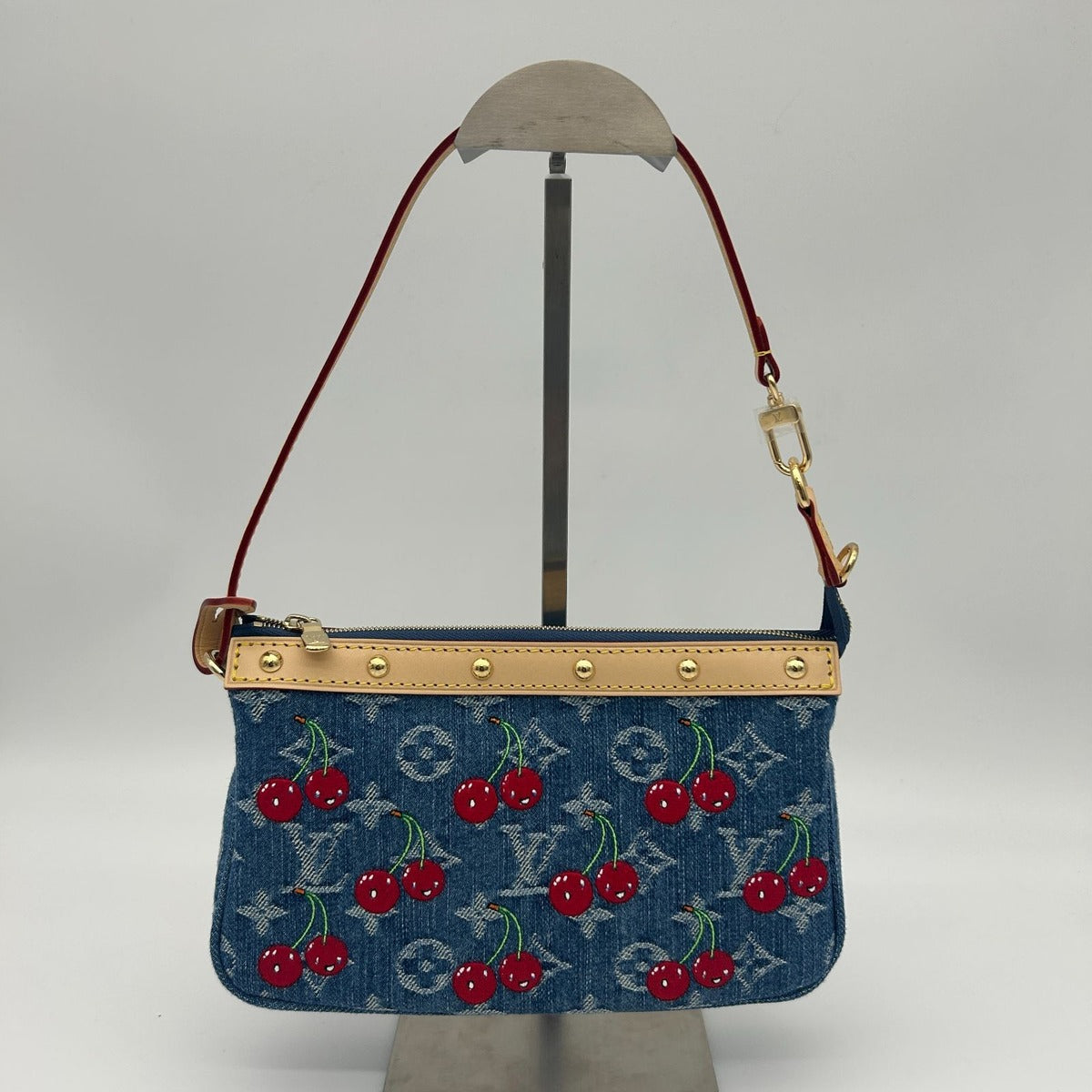 Louis Vuitton LV TM Pochette Shoulder Bag Monogram Cherry — view 2