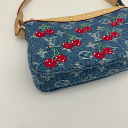 Louis Vuitton LV TM Pochette Shoulder Bag Monogram Cherry — view 10