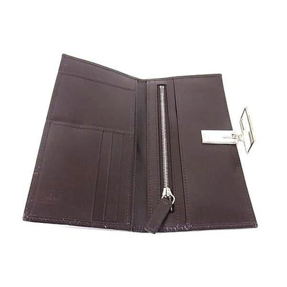 Fendi Zucca Pattern Canvas Bifold Wallet Billfold Coin Purse Brown — view 3