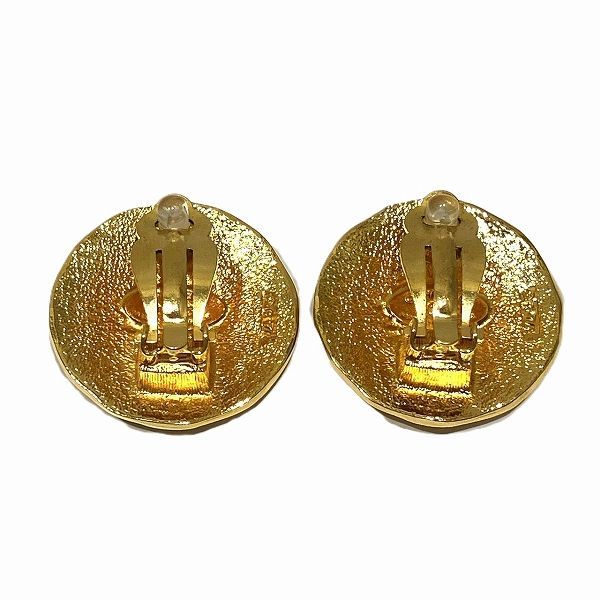 Chanel Lion Motif Branded Accessories Earrings Ladies